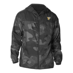 Pittsburgh Penguins Columbia Camo Flash Challenger Omni-Shade Full-Zip Hoodie Windbreaker - Black - NHL 202780798