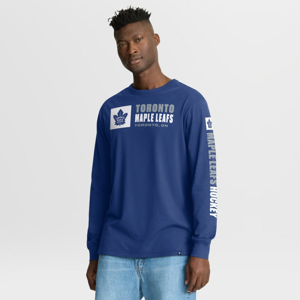 Toronto Maple Leafs Fanatics Goal Crease Legacy Long Sleeve T-Shirt - Blue - NHL 202782937