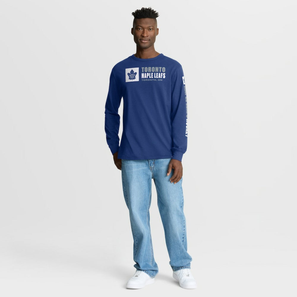 Toronto Maple Leafs Fanatics Goal Crease Legacy Long Sleeve T-Shirt - Blue - NHL 202782937
