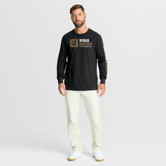 Vegas Golden Knights Fanatics Goal Crease Legacy Long Sleeve T-Shirt - Black - NHL 202782938