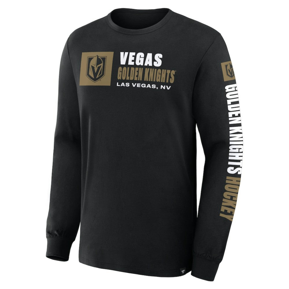 Vegas Golden Knights Fanatics Goal Crease Legacy Long Sleeve T-Shirt - Black - NHL 202782938