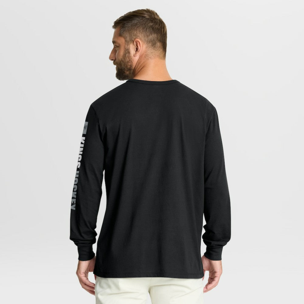Los Angeles Kings Fanatics Goal Crease Legacy Long Sleeve T-Shirt - Black - NHL 202782940