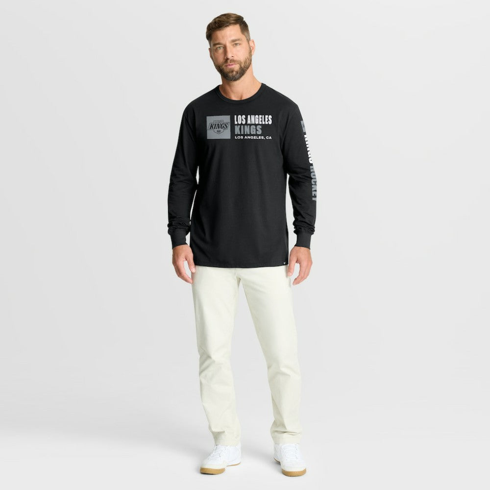 Los Angeles Kings Fanatics Goal Crease Legacy Long Sleeve T-Shirt - Black - NHL 202782940