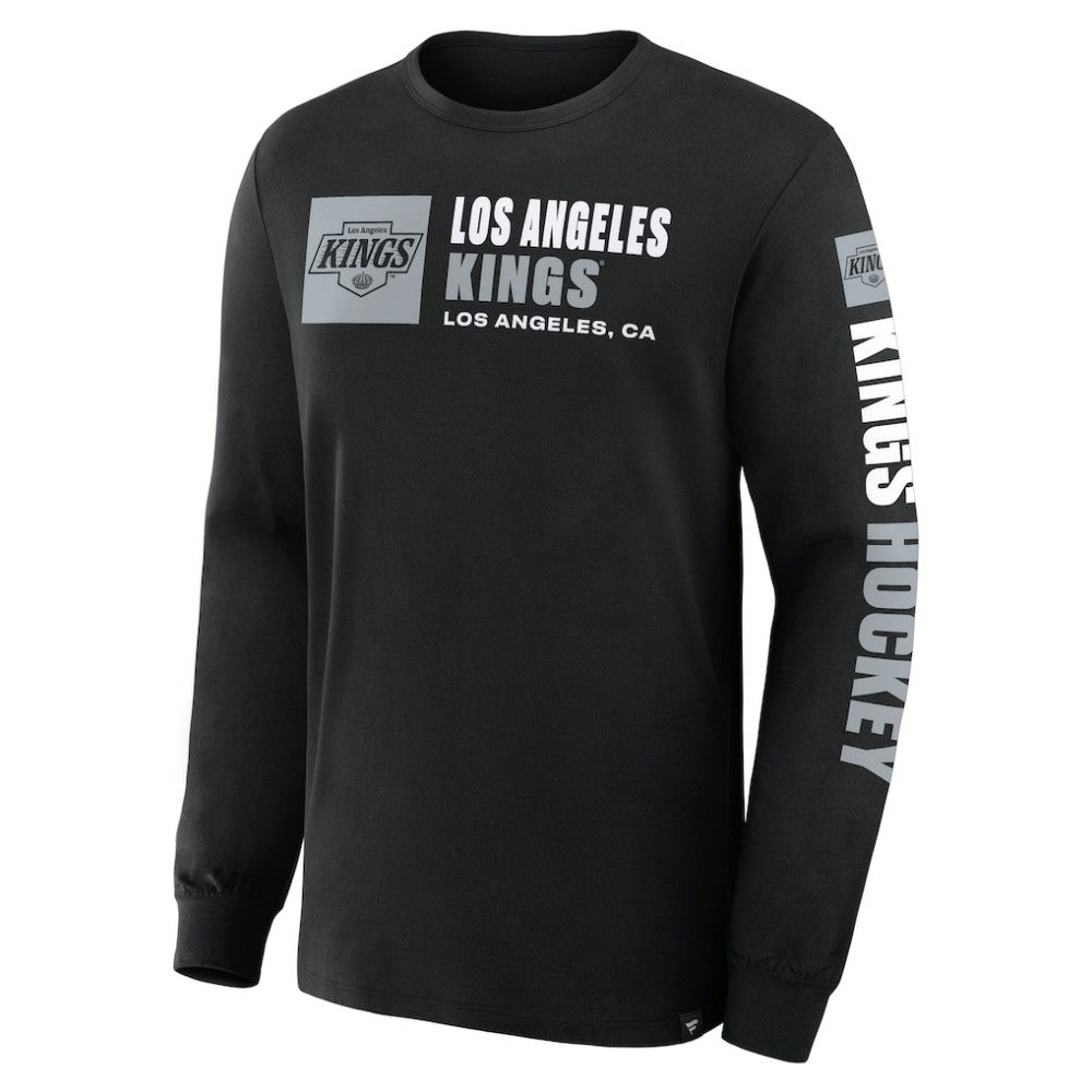 Los Angeles Kings Fanatics Goal Crease Legacy Long Sleeve T-Shirt - Black - NHL 202782940