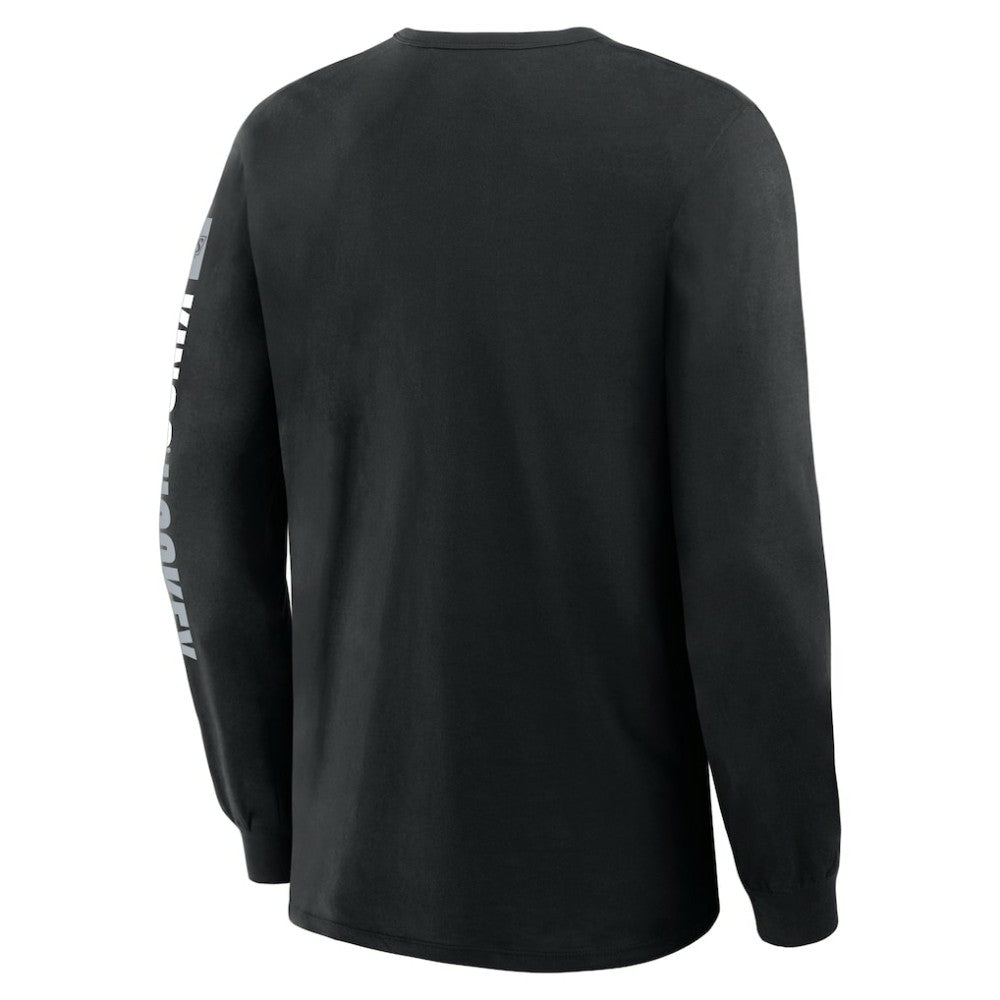 Los Angeles Kings Fanatics Goal Crease Legacy Long Sleeve T-Shirt - Black - NHL 202782940