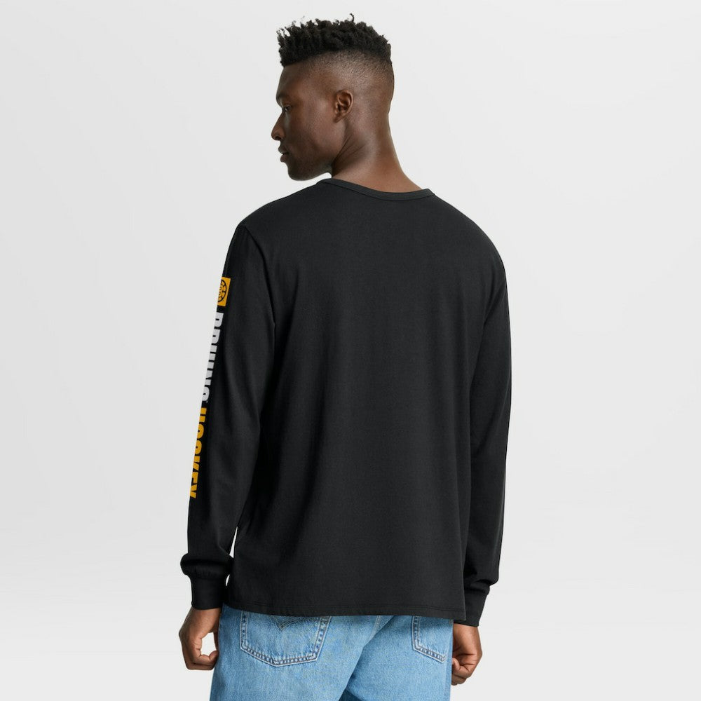 Boston Bruins Fanatics Goal Crease Legacy Long Sleeve T-Shirt - Black - NHL 202782942