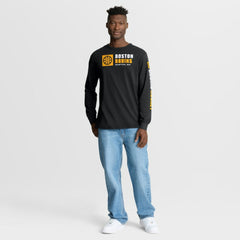 Boston Bruins Fanatics Goal Crease Legacy Long Sleeve T-Shirt - Black - NHL 202782942