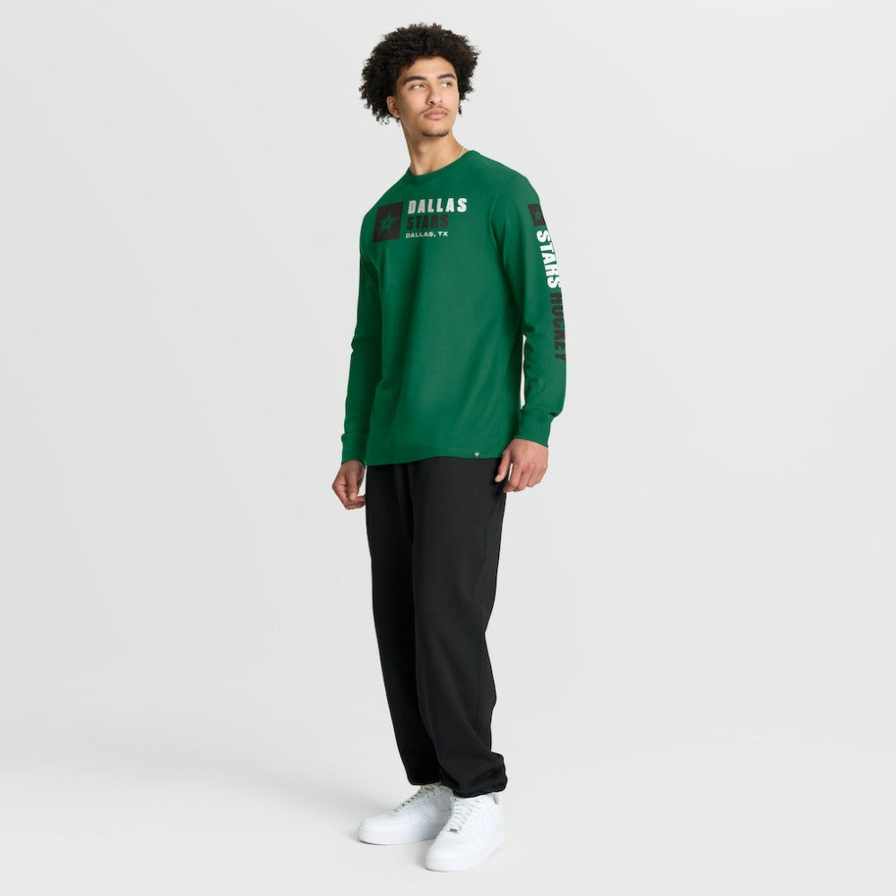 Dallas Stars Fanatics Goal Crease Legacy Long Sleeve T-Shirt - Kelly Green - NHL 202782943
