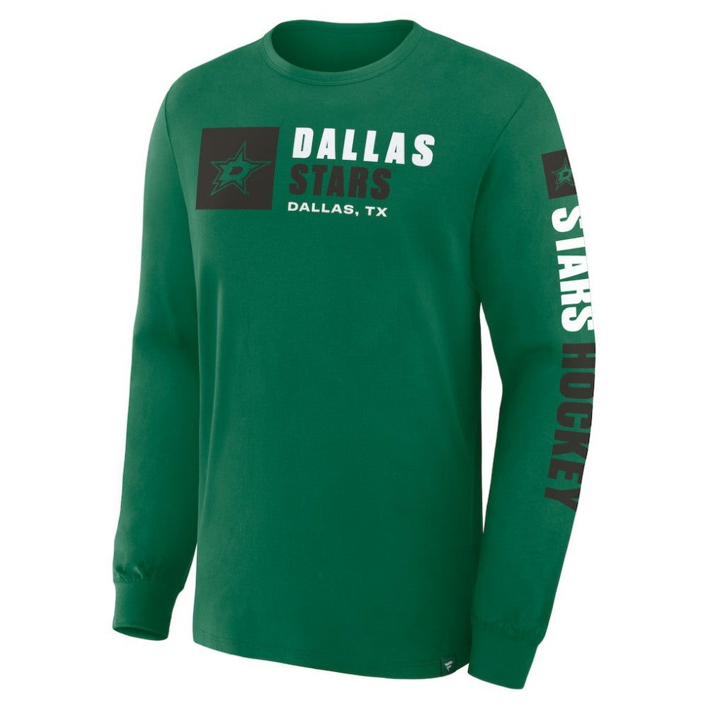 Dallas Stars Fanatics Goal Crease Legacy Long Sleeve T-Shirt - Kelly Green - NHL 202782943