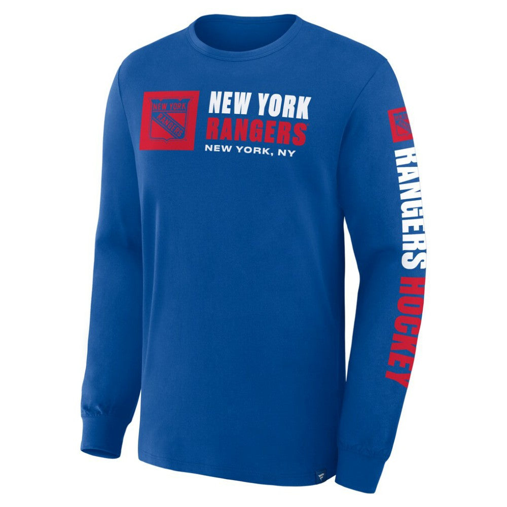 New York Rangers Fanatics Goal Crease Legacy Long Sleeve T-Shirt - Blue - NHL 202782945