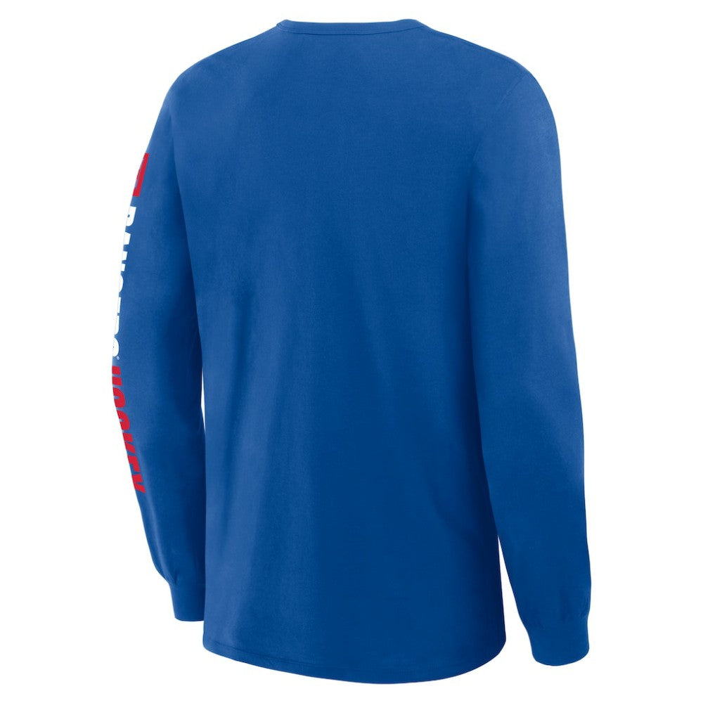 New York Rangers Fanatics Goal Crease Legacy Long Sleeve T-Shirt - Blue - NHL 202782945
