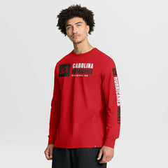 Carolina Hurricanes Fanatics Goal Crease Legacy Long Sleeve T-Shirt - Red - NHL 202782947