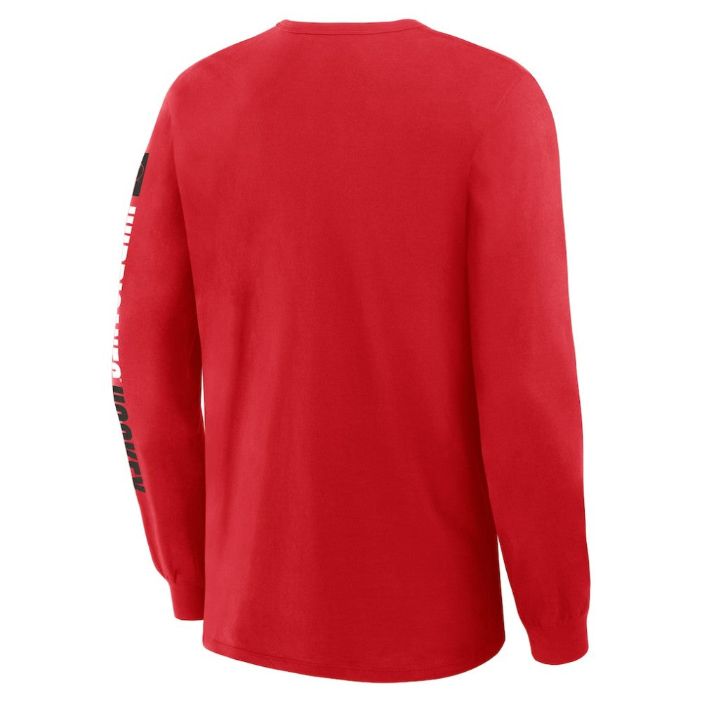 Carolina Hurricanes Fanatics Goal Crease Legacy Long Sleeve T-Shirt - Red - NHL 202782947