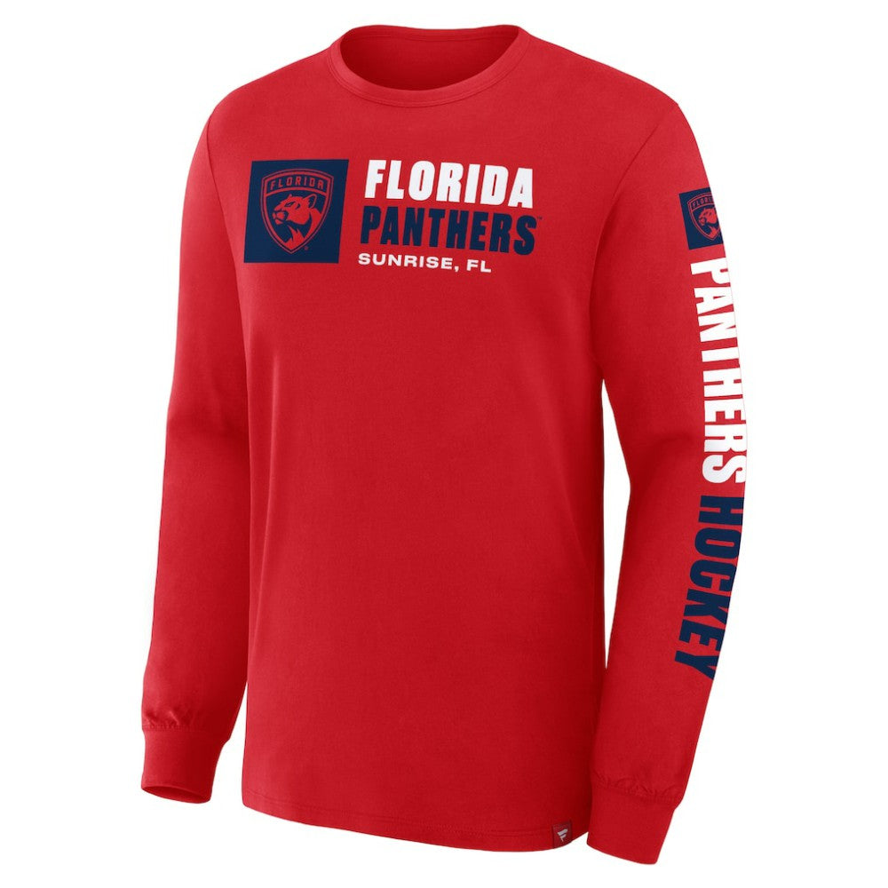 Florida Panthers Fanatics Goal Crease Legacy Long Sleeve T-Shirt - Red - NHL 202782949