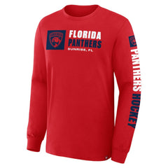 Florida Panthers Fanatics Goal Crease Legacy Long Sleeve T-Shirt - Red - NHL 202782949