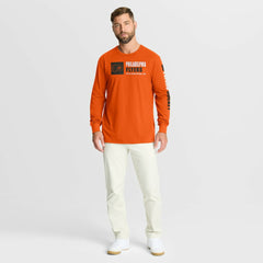 Philadelphia Flyers Fanatics Goal Crease Legacy Long Sleeve T-Shirt - Orange - NHL 202782953