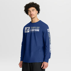 Tampa Bay Lightning Fanatics Goal Crease Legacy Long Sleeve T-Shirt - Blue - NHL 202782958