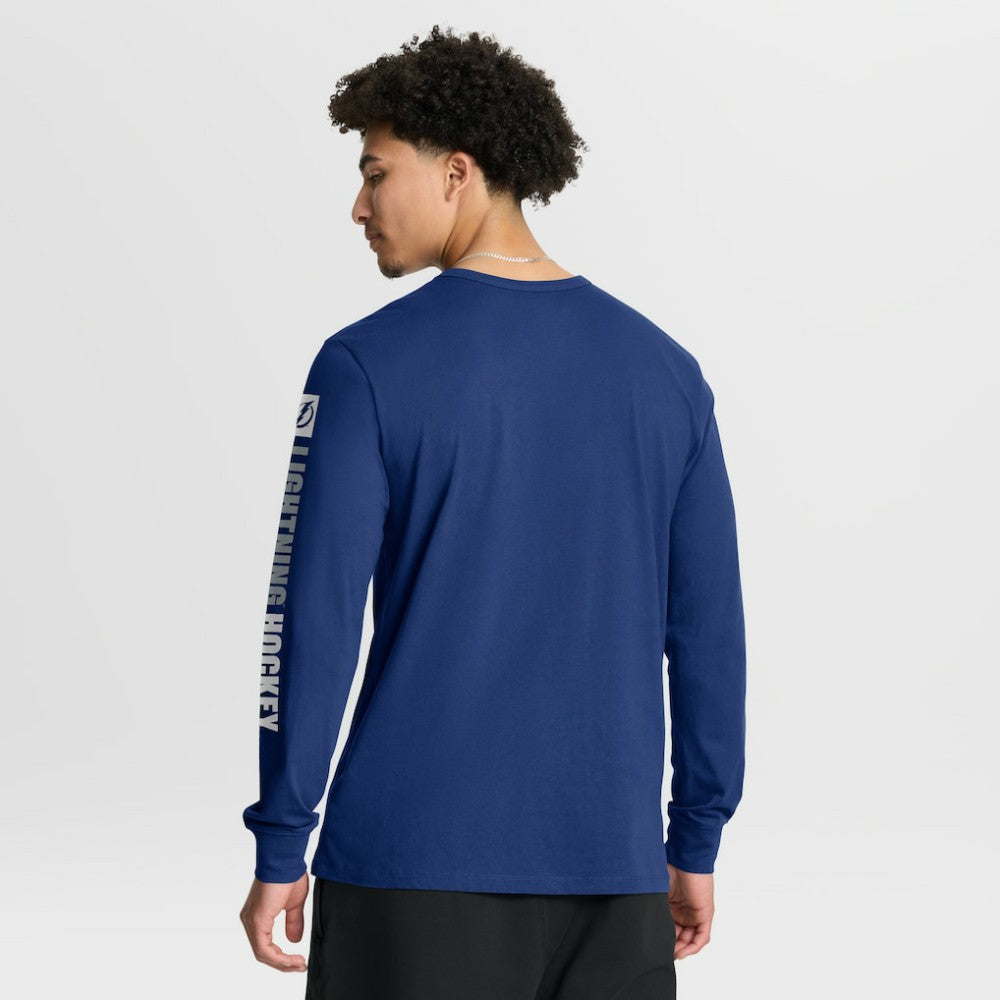 Tampa Bay Lightning Fanatics Goal Crease Legacy Long Sleeve T-Shirt - Blue - NHL 202782958
