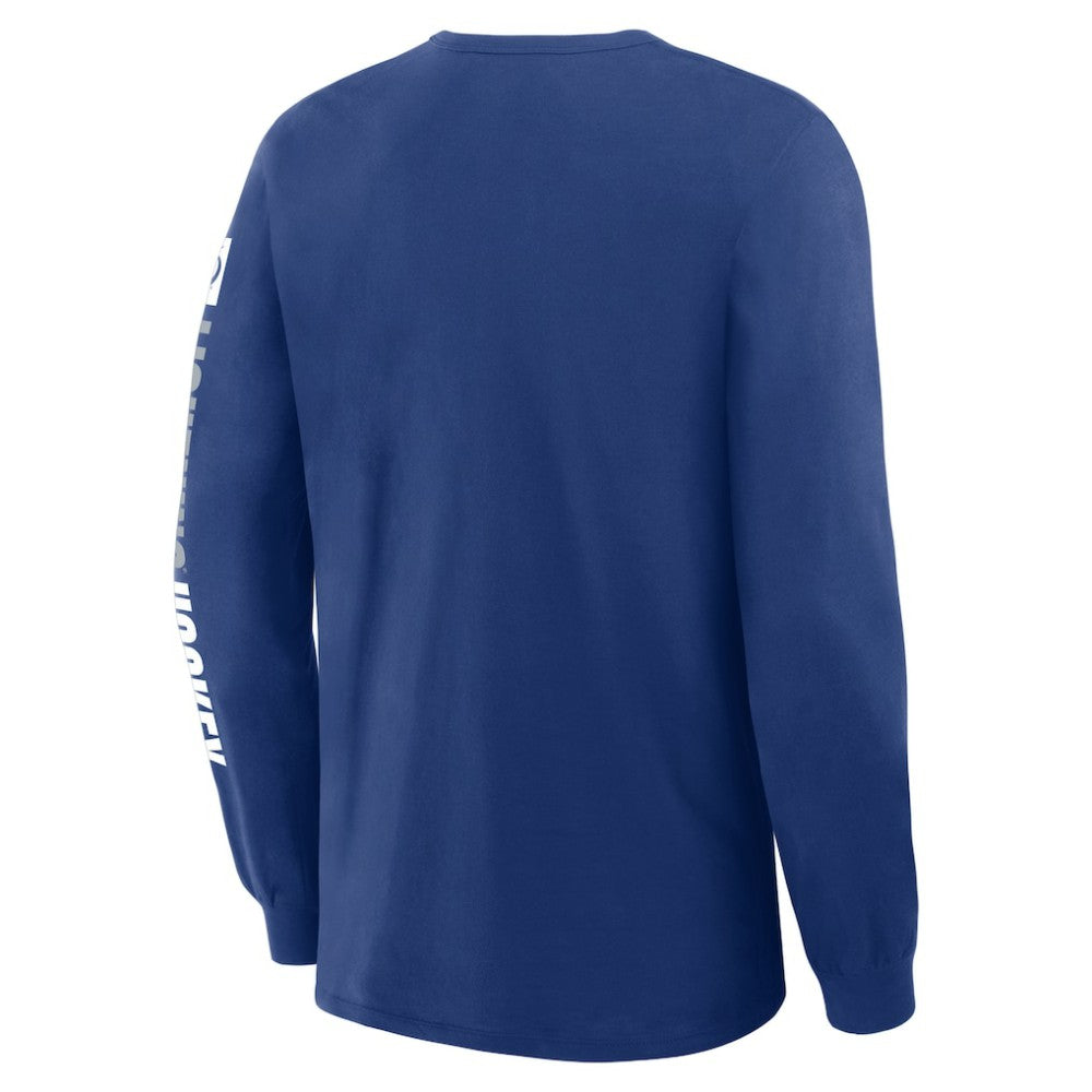 Tampa Bay Lightning Fanatics Goal Crease Legacy Long Sleeve T-Shirt - Blue - NHL 202782958