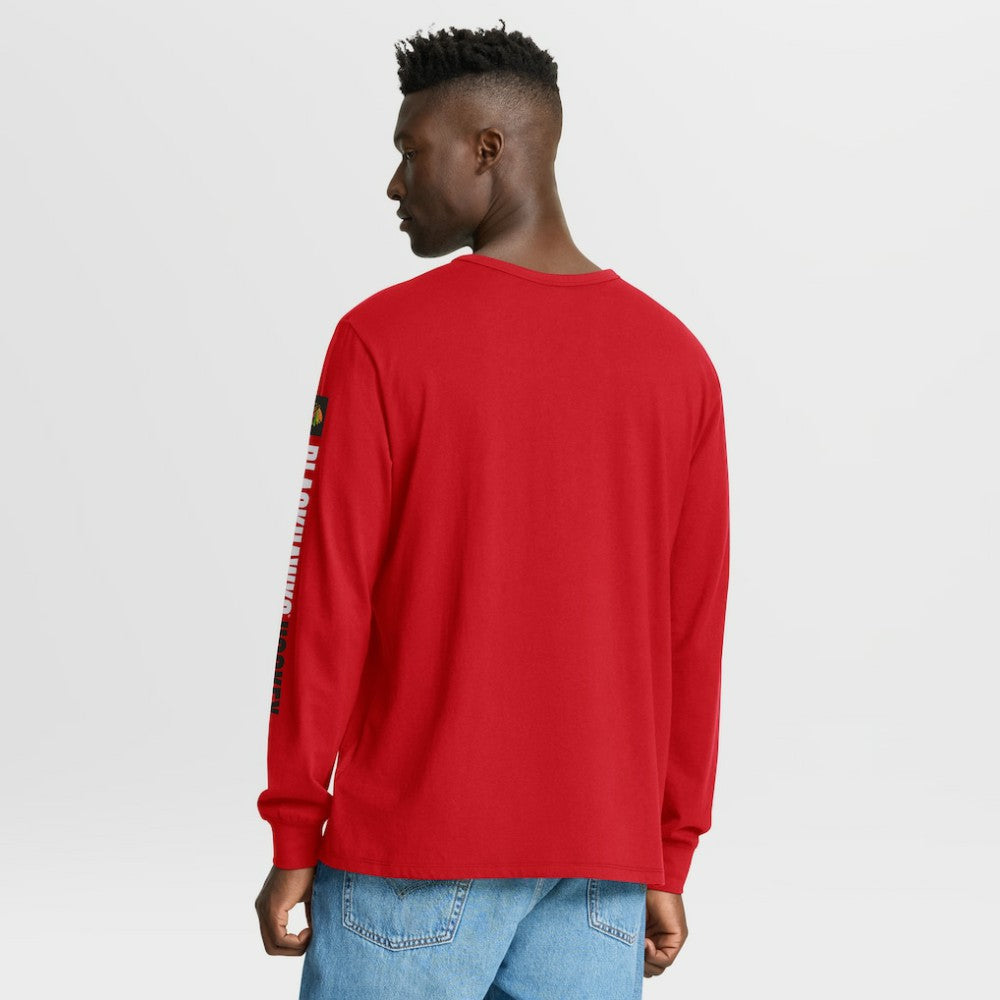 Chicago Blackhawks Fanatics Goal Crease Legacy Long Sleeve T-Shirt - Red - NHL 202782960