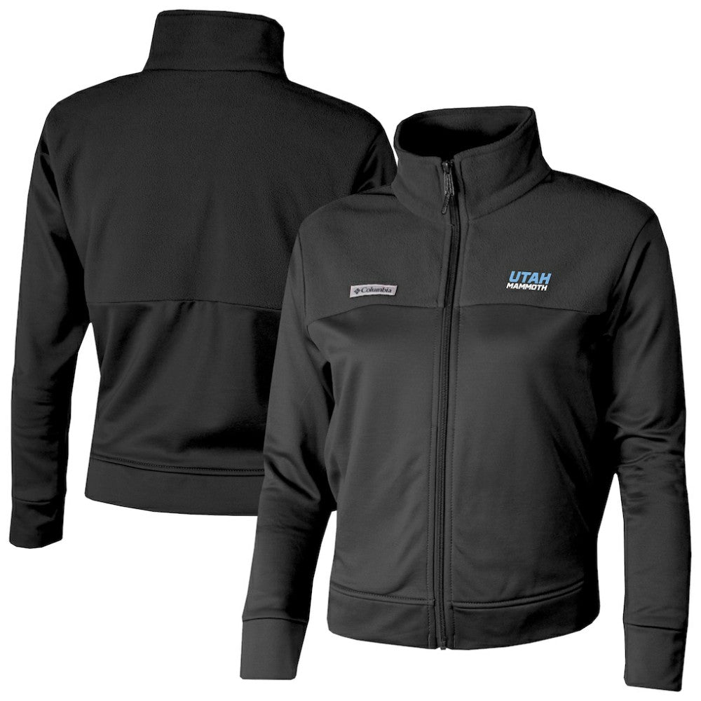 Utah Mammoth Columbia Women's River Fleece Full-Zip Jacket - Black - NHL 202783452