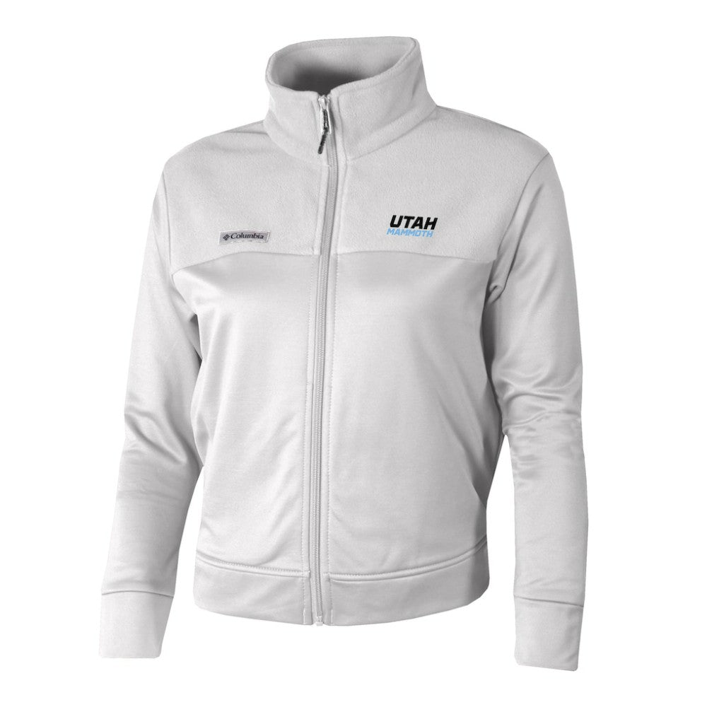 Utah Mammoth Columbia Women's River Fleece Full-Zip Jacket - White - NHL 202783453