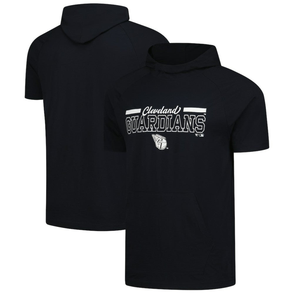 Cleveland Guardians Levelwear Phase Vanguard Hoodie T-Shirt - Black - MLB on Sale