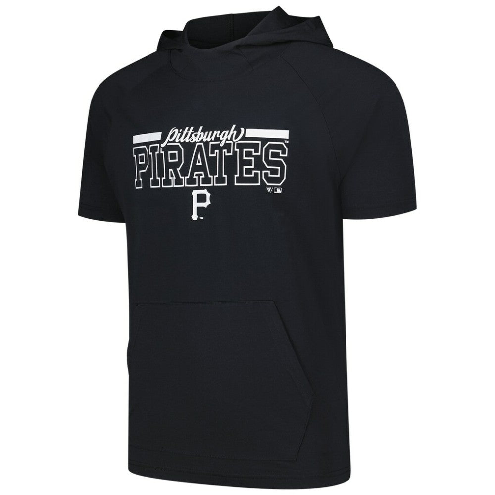 Pittsburgh Pirates Levelwear Phase Vanguard Hoodie T-Shirt - Black - MLB Sale