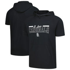 St. Louis Cardinals Levelwear Phase Vanguard Hoodie T-Shirt - Black - MLB Lifestyle