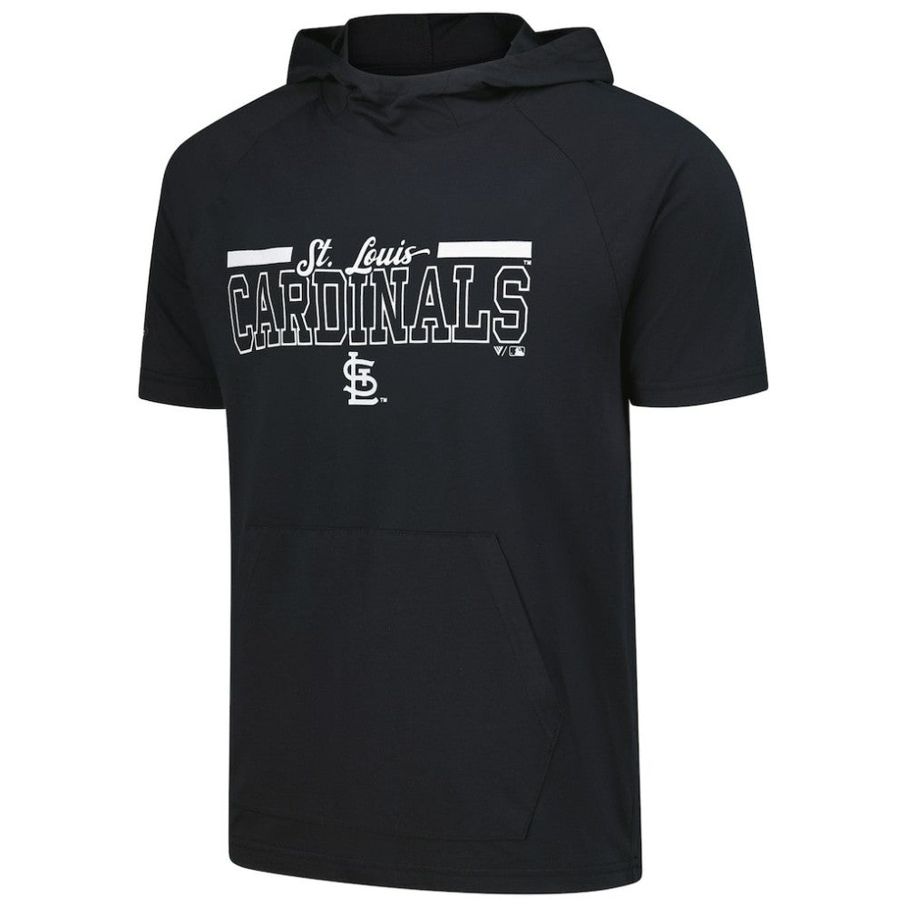 St. Louis Cardinals Levelwear Phase Vanguard Hoodie T-Shirt - Black - MLB Lifestyle