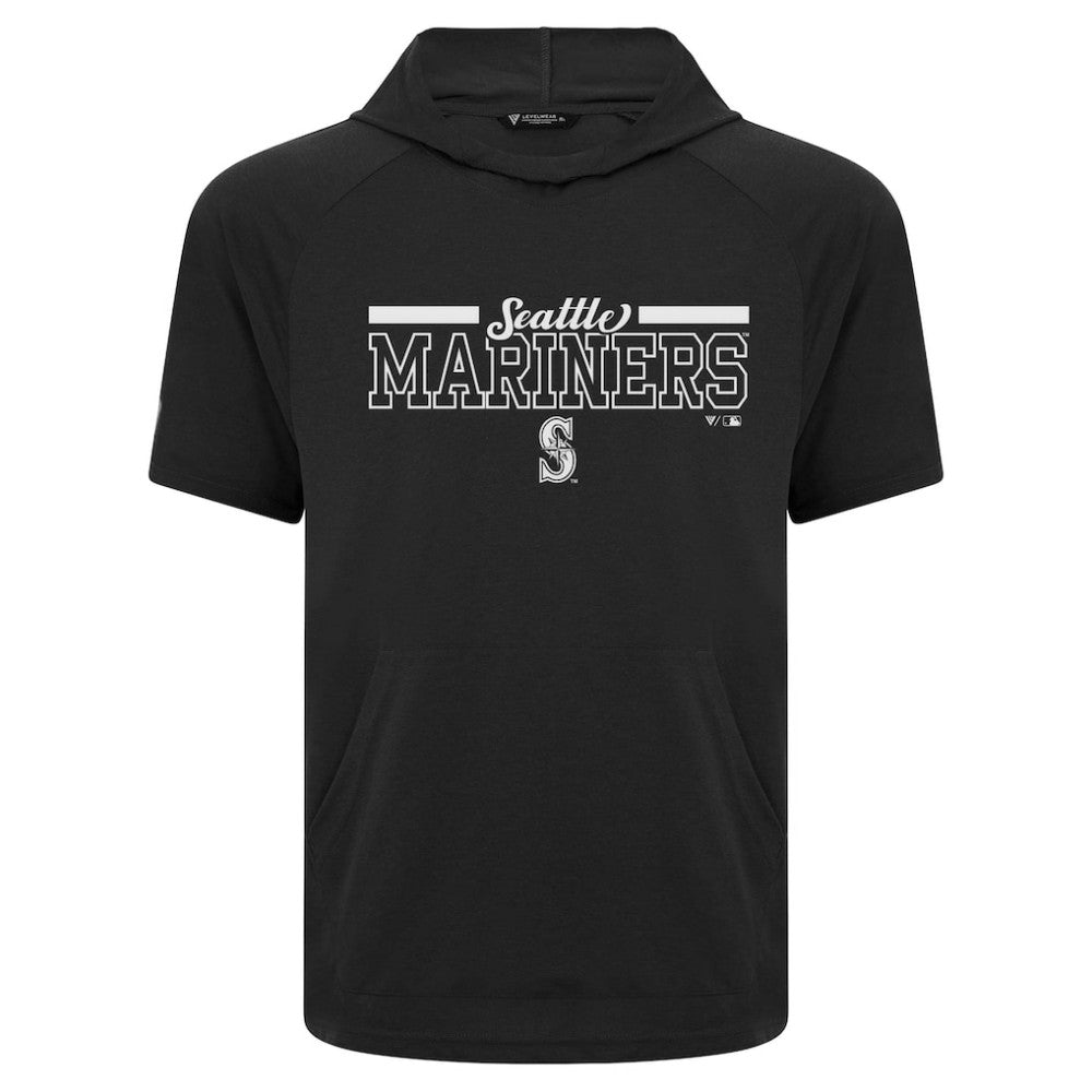 Seattle Mariners Levelwear Phase Vanguard Hoodie T-Shirt - Black - MLB on Sale