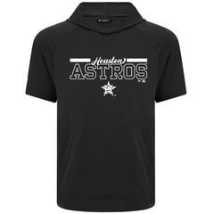Houston Astros Levelwear Phase Vanguard Hoodie T-Shirt - Black - MLB Lifestyle