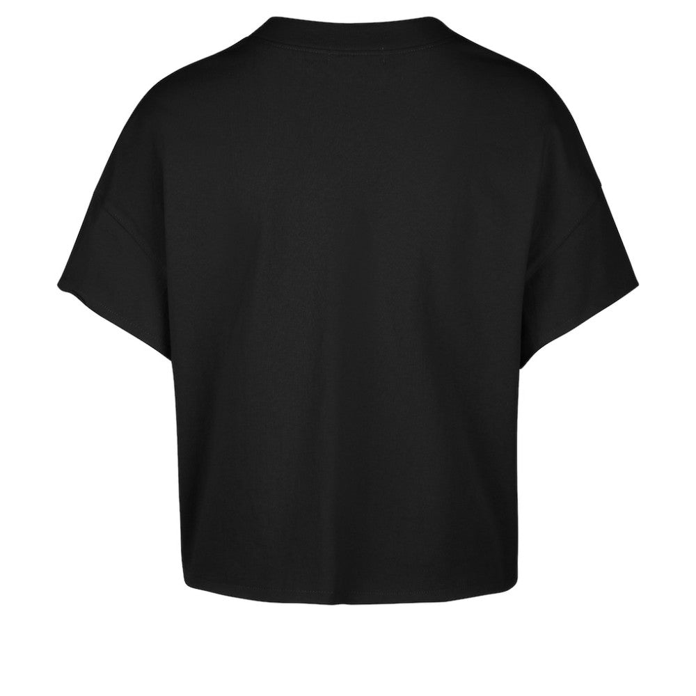 David Pastrnak Boston Bruins '47 Women's Elation Name & Number Oversized Notch Neck T-Shirt - Black - NHL 202784302