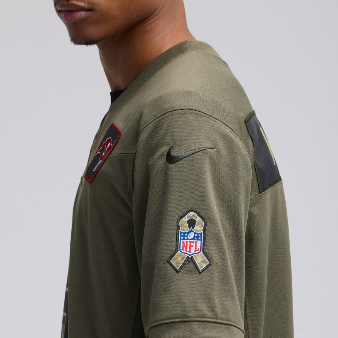 Nike Baker Mayfield Tampa Bay Buccaneers 2025 Salute to Service Limited Jersey Olive