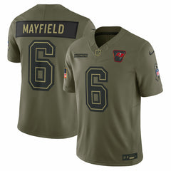 Nike Baker Mayfield Tampa Bay Buccaneers 2025 Salute to Service Limited Jersey Olive