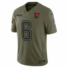 Nike Baker Mayfield Tampa Bay Buccaneers 2025 Salute to Service Limited Jersey Olive