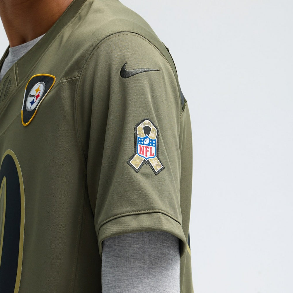 Nike T.J. Watt Pittsburgh Steelers 2025 Salute to Service Limited Jersey Olive