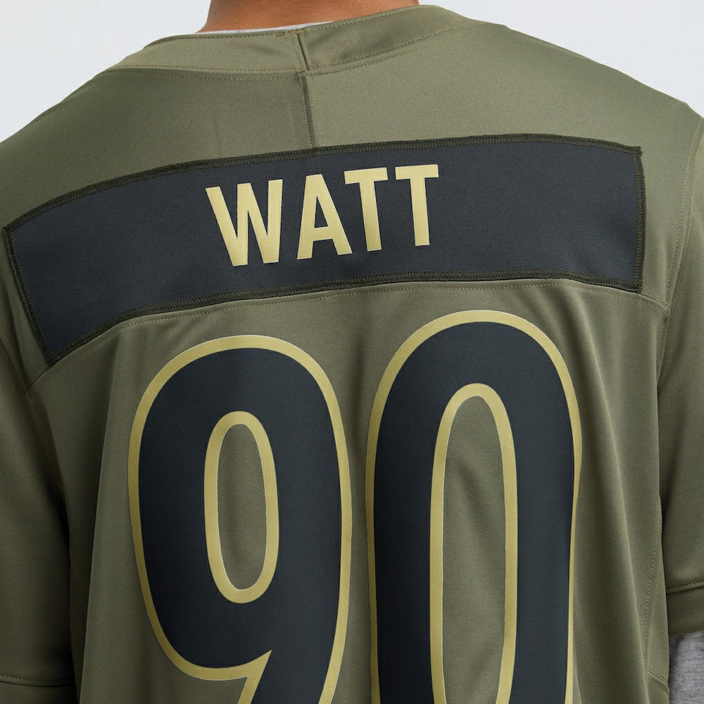 Nike T.J. Watt Pittsburgh Steelers 2025 Salute to Service Limited Jersey Olive