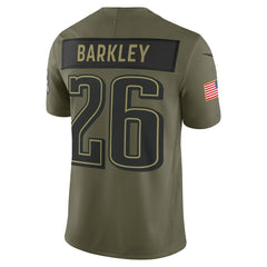 Nike Saquon Barkley Philadelphia Eagles 2025 Salute to Service Limited Jersey Olive