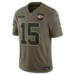 Nike Patrick Mahomes Kansas City Chiefs 2025 Salute to Service Limited Jersey Olive