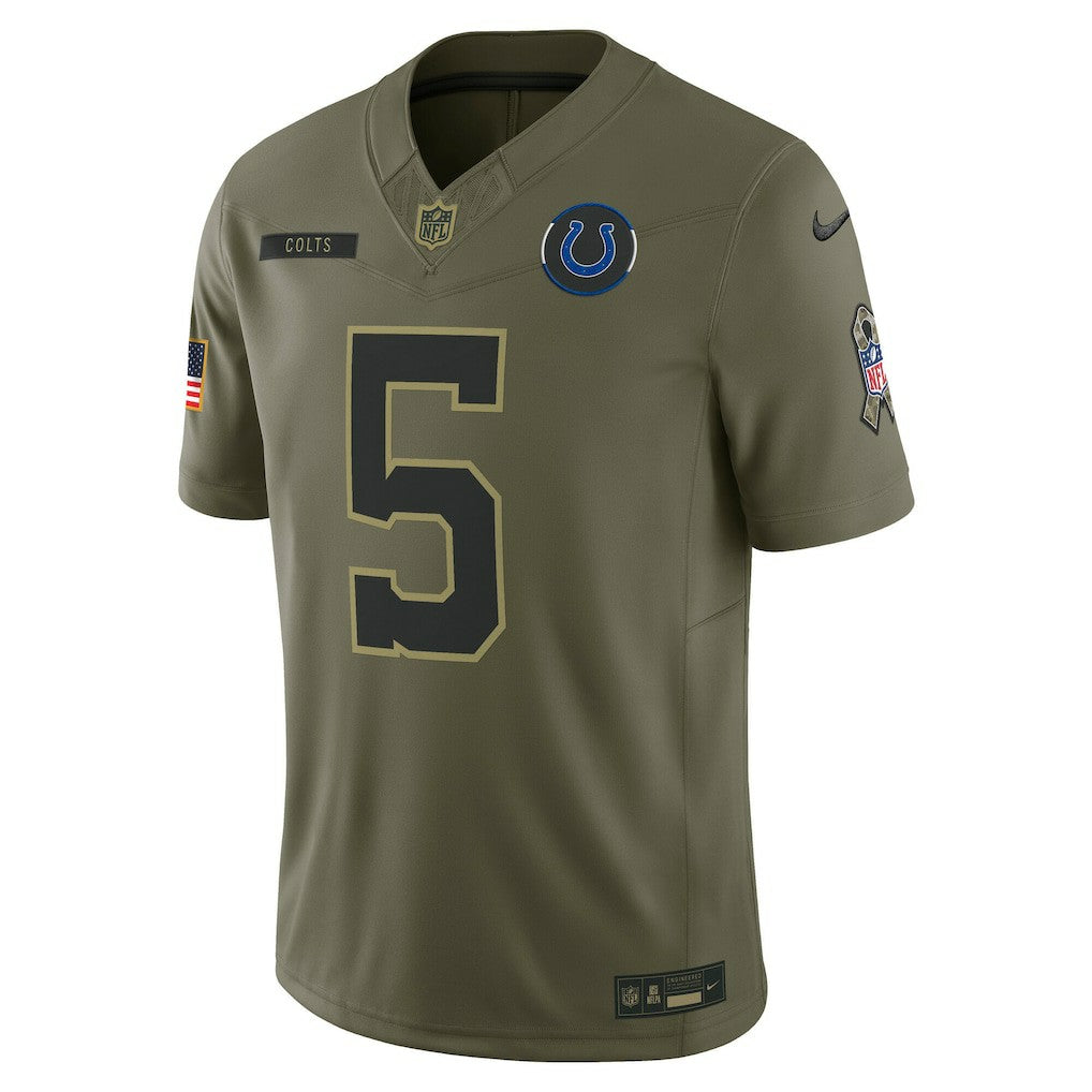 Nike Anthony Richardson Sr. Indianapolis Colts 2025 Salute to Service Limited Jersey Olive