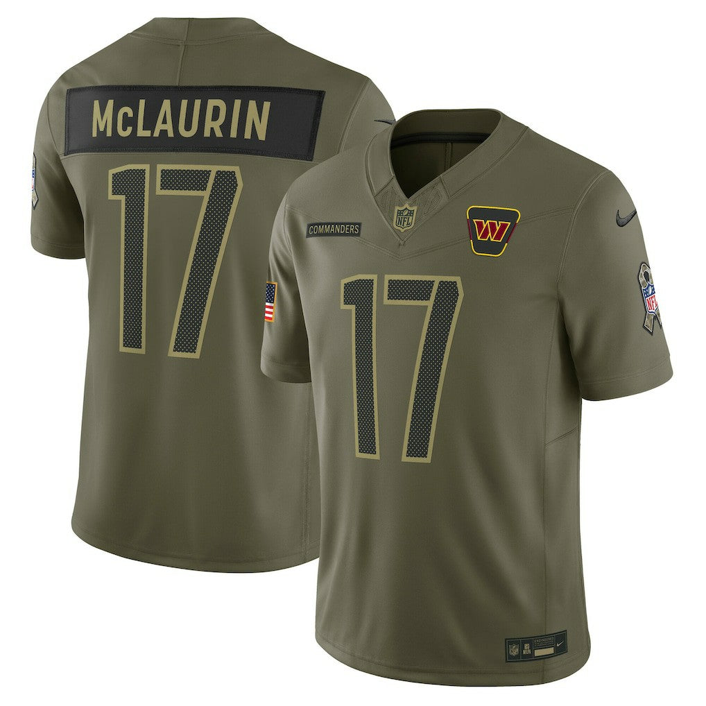 Nike Terry McLaurin Washington Commanders 2025 Salute to Service Limited Jersey Olive