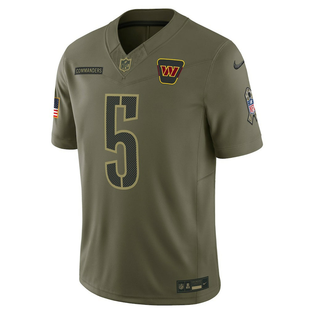 Nike Jayden Daniels Washington Commanders 2025 Salute to Service Limited Jersey Olive