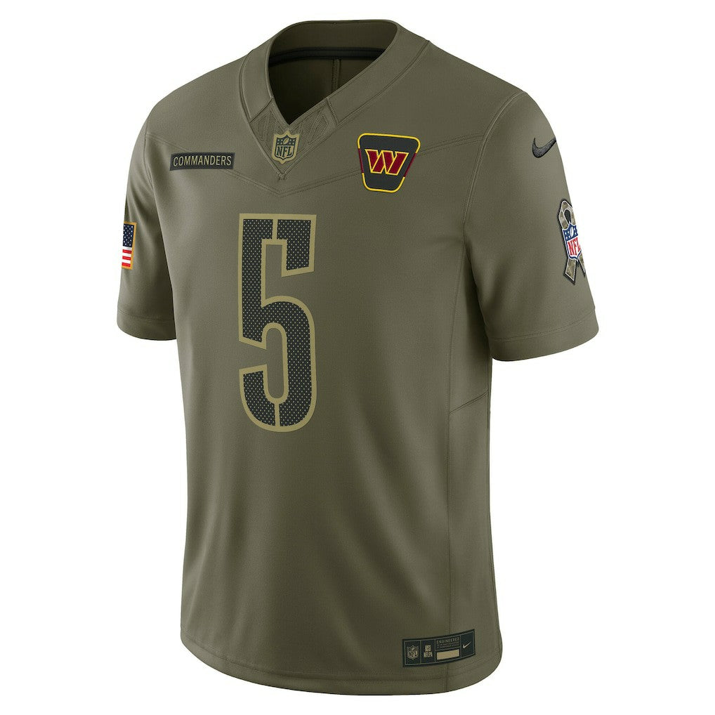 Nike Jayden Daniels Washington Commanders 2025 Salute to Service Limited Jersey Olive
