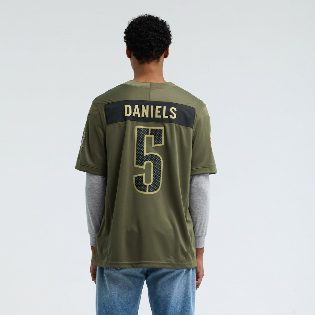 Nike Jayden Daniels Washington Commanders 2025 Salute to Service Limited Jersey Olive