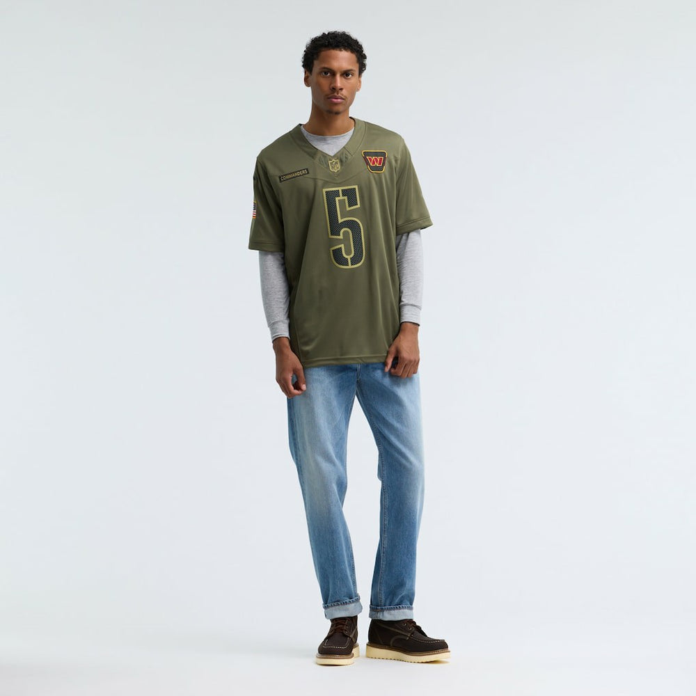 Nike Jayden Daniels Washington Commanders 2025 Salute to Service Limited Jersey Olive