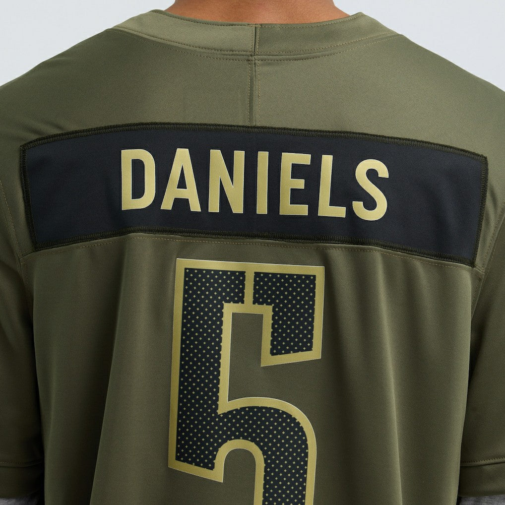 Nike Jayden Daniels Washington Commanders 2025 Salute to Service Limited Jersey Olive