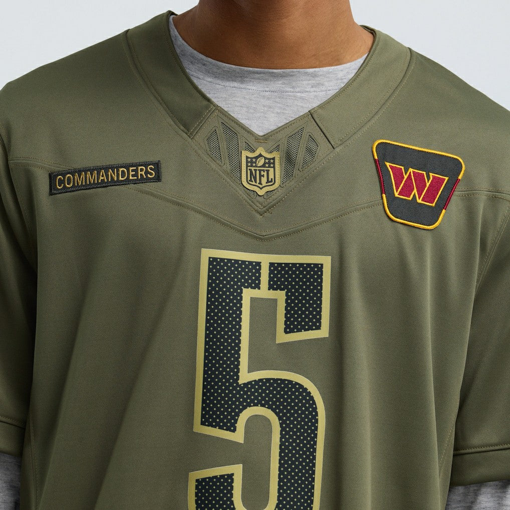 Nike Jayden Daniels Washington Commanders 2025 Salute to Service Limited Jersey Olive