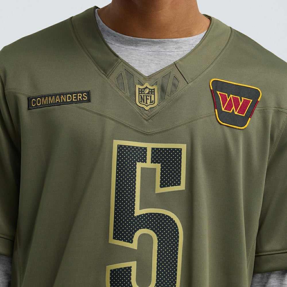 Nike Jayden Daniels Washington Commanders 2025 Salute to Service Limited Jersey Olive