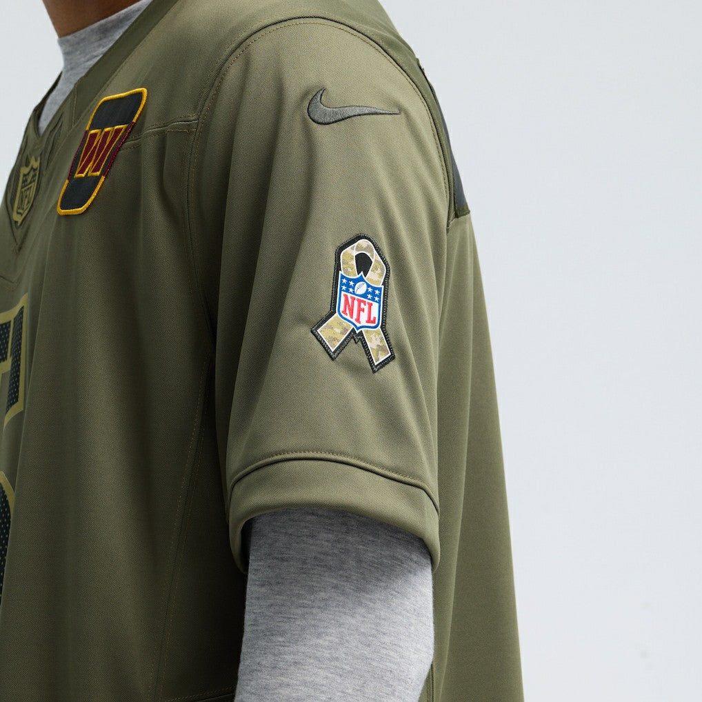 Nike Jayden Daniels Washington Commanders 2025 Salute to Service Limited Jersey Olive